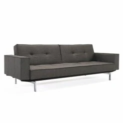 Budget ⌛ INNOVATION LIVING Sofas Schlafsofa Mit Armlehnen Splitback Chrom ✔️
