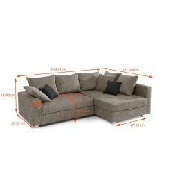Budget ✨ BOOOM Ecksofas Ecksofa Selva ⭐ -Sofas & Couches Verkäufe FJPG S700 419